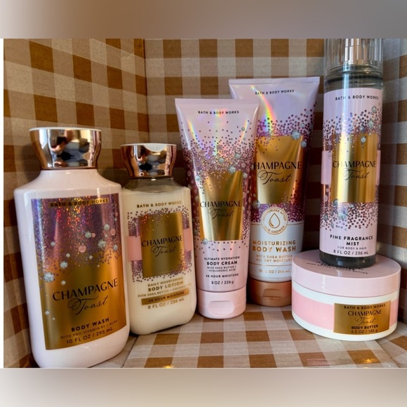 Bath & Body Works Other - NEW B&BW Champagne Toast 6 PIECE full size body care set with 48 hour moisture